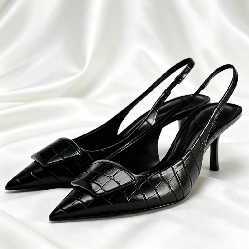 Slingback Heel Formal - أحذية نسائية أنيقة بكعب عالٍ ومقدمة