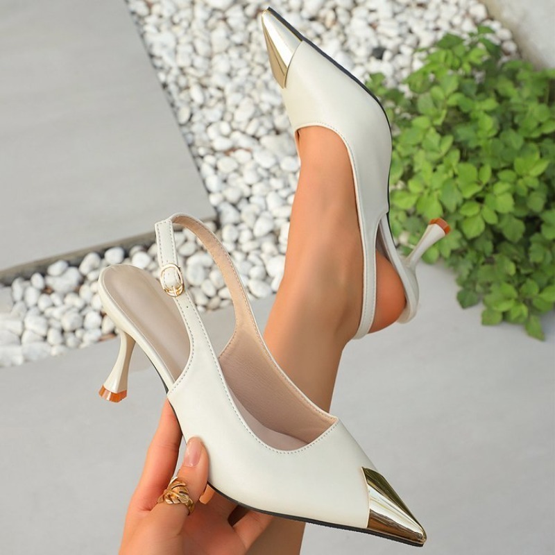 Slingback Heel Formal - أحذية نسائية بكعب منخفض ومقدمة مدببة