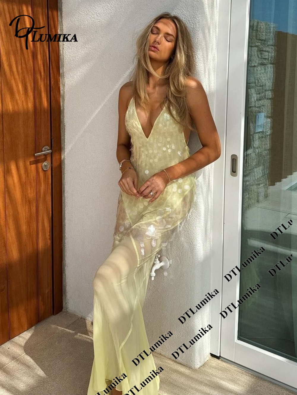 فستان ماكسي نسائي من DTLumika  - مراجعة Women Formal Wear Dress وسعره