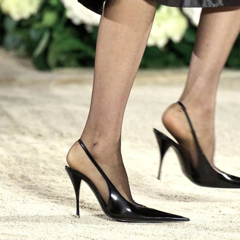أحذية كعب عالي أنيقة من الجلد  - مراجعة Slingback Heel Formal وسعره
