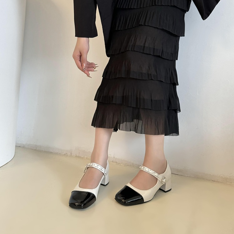2026 صندل بكعب عالٍ سميك مع مش - مراجعة Women Formal Wear Heels وسعره