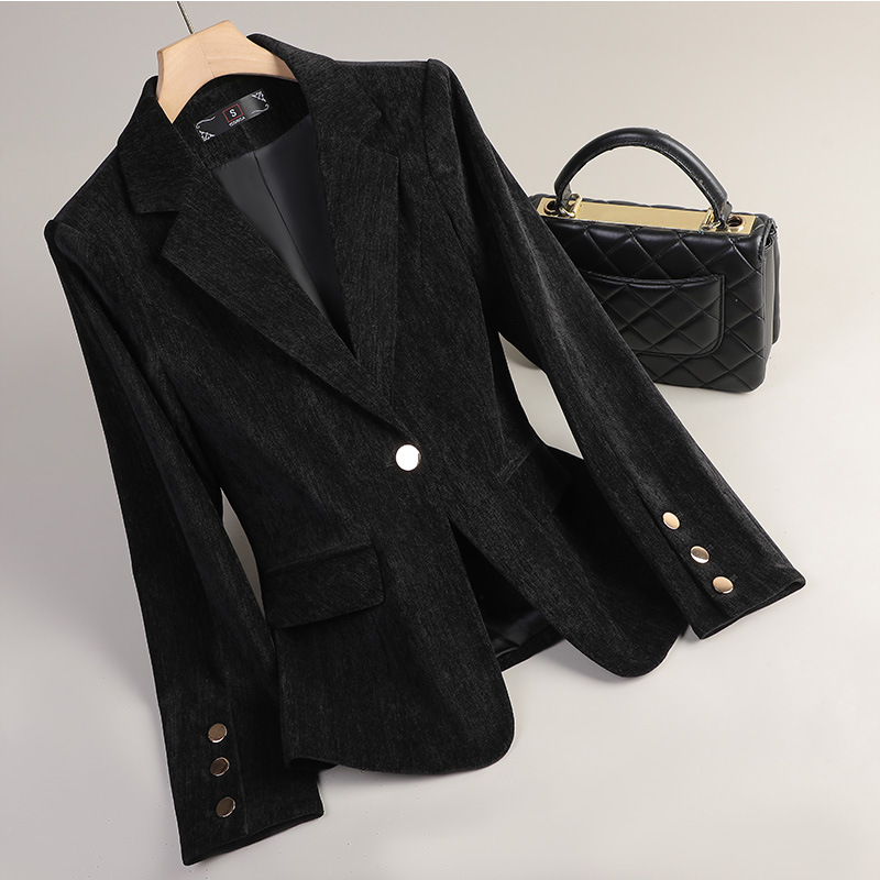 سترة نسائية مخملية باللون الذه - مراجعة Yellow Formal Wear Women وسعره