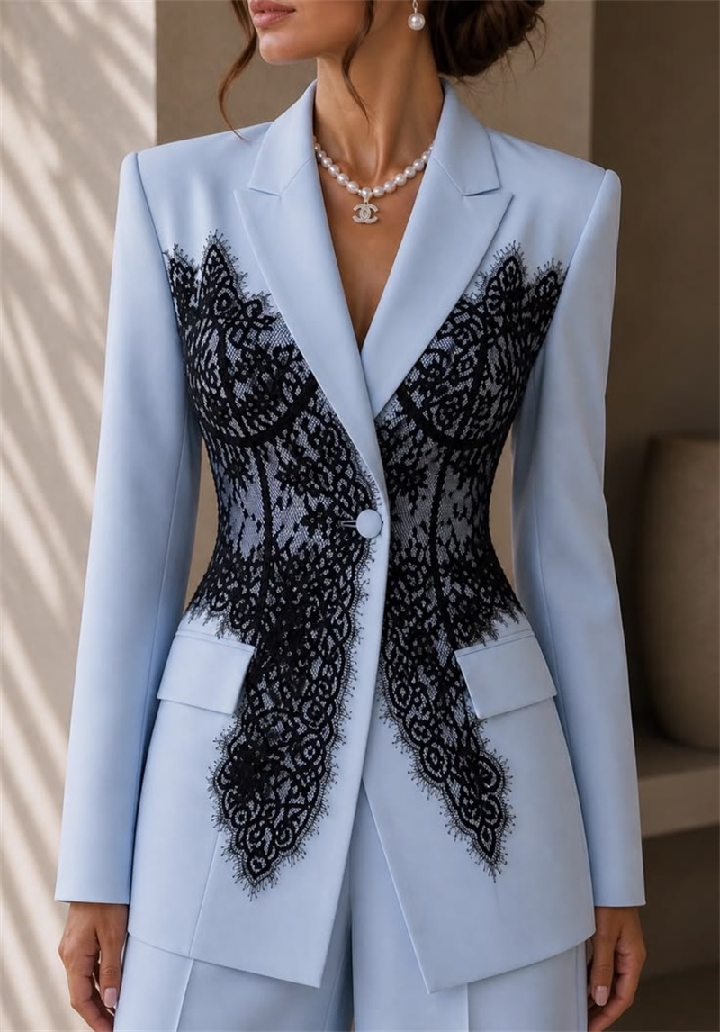 طقم بدلة نسائية أنيقة باللون ا - مراجعة Women Formal Wear Trousers وسعره
