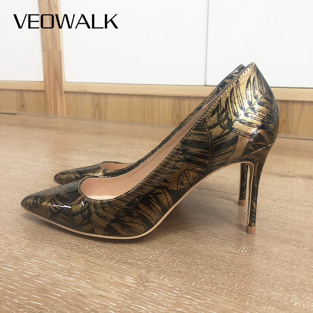 حذاء نسائي من Veowalk بنمط ذهب - مراجعة Women Formal Wear Heels وسعره