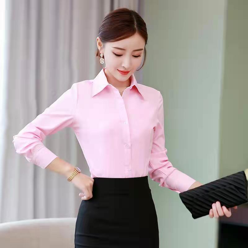 بلوزة كورية نحيفة باللونين الأ - مراجعة Women Formal Wear Office وسعره