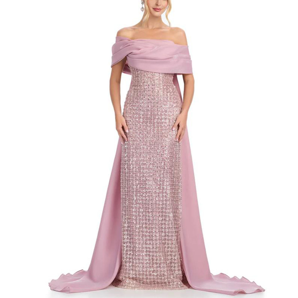 فساتين سهرة لامعة مخصصة قبالة  - مراجعة Women Formal Wear Dress وسعره
