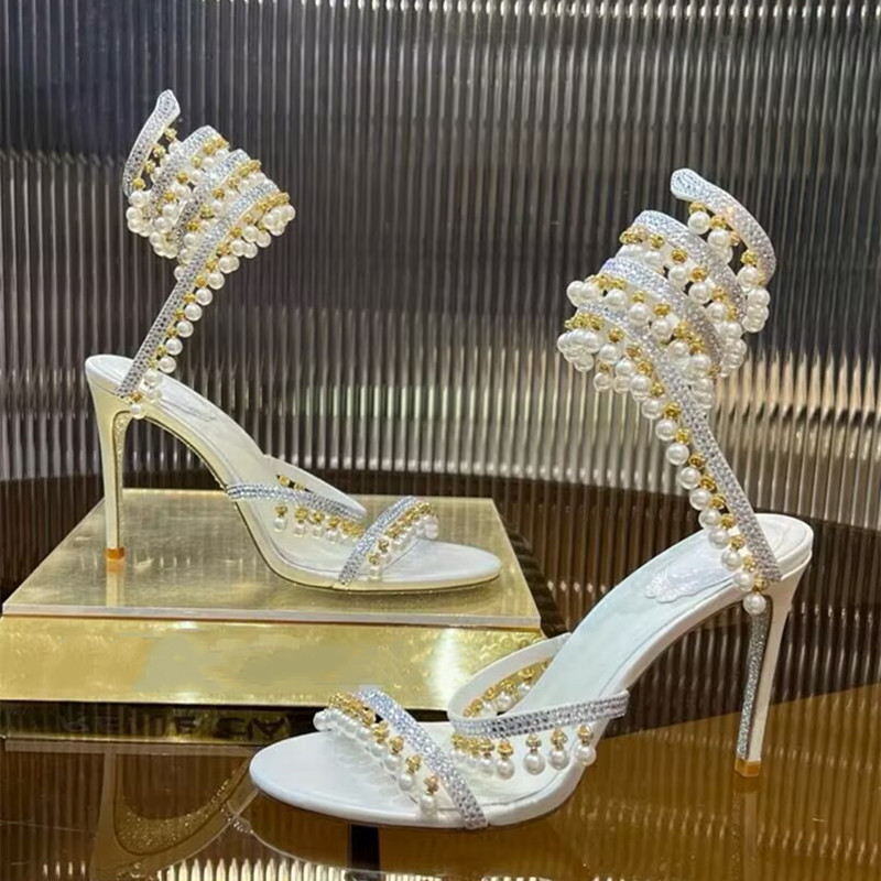 صنادل نسائية فاخرة مزينة بالأح - مراجعة Women'S Formal Wear For Wedding وسعره