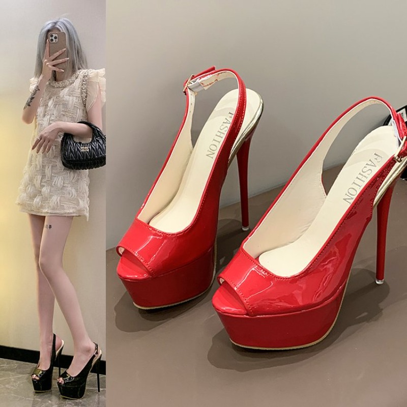 صنادل نسائية بحزام خلفي بكعب ع - مراجعة Slingback Heel Formal وسعره