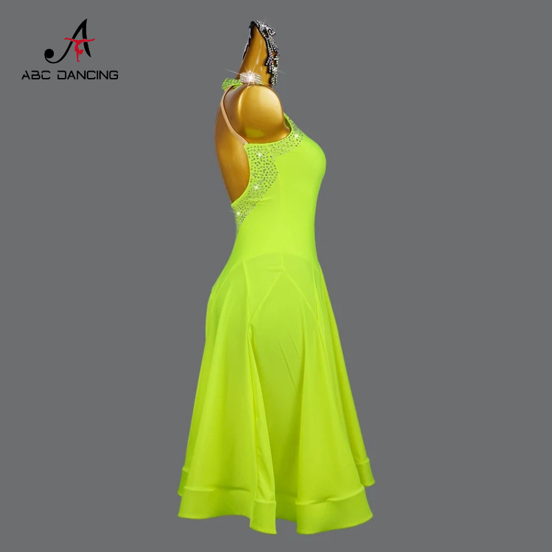 فستان رقص لاتيني جديد 2026، تن - مراجعة Women Formal Party Wear Dress وسعره