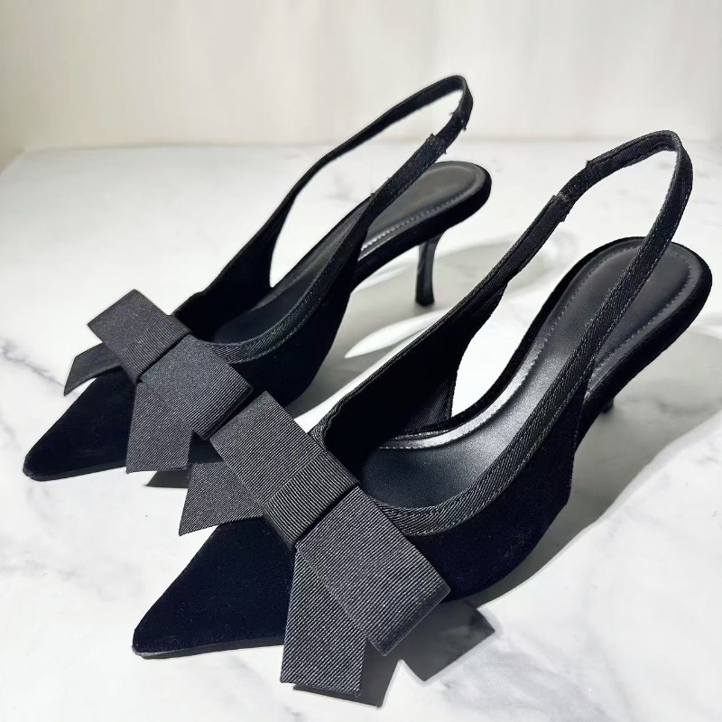 حذاء نسائي بكعب رفيع بمقدمة مد - مراجعة Slingback Heel Formal وسعره