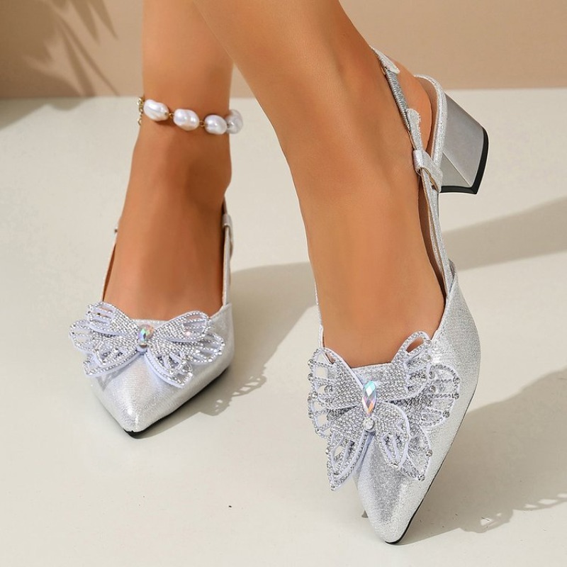 أحذية نسائية بكعب عريض ومقدمة  - مراجعة Slingback Heel Formal وسعره