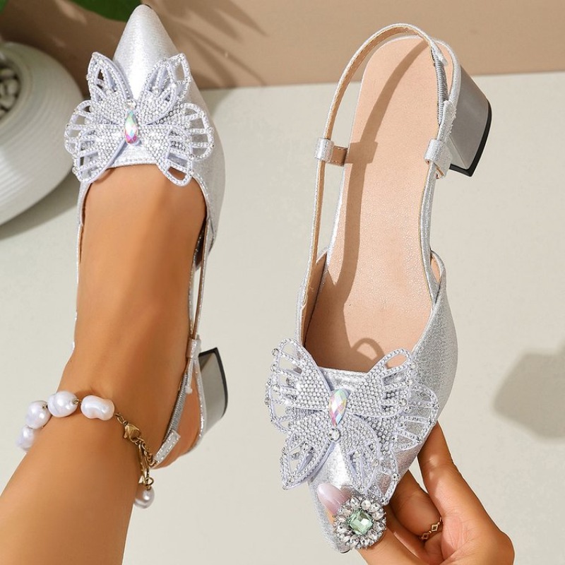 أحذية نسائية بكعب عريض ومقدمة  - مراجعة Slingback Heel Formal وسعره