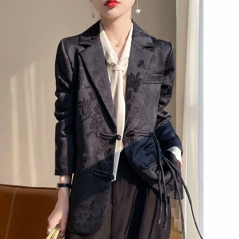 جاكيت بليزر نسائي أبيض منقوش ب - مراجعة Women Formal Wear Office وسعره