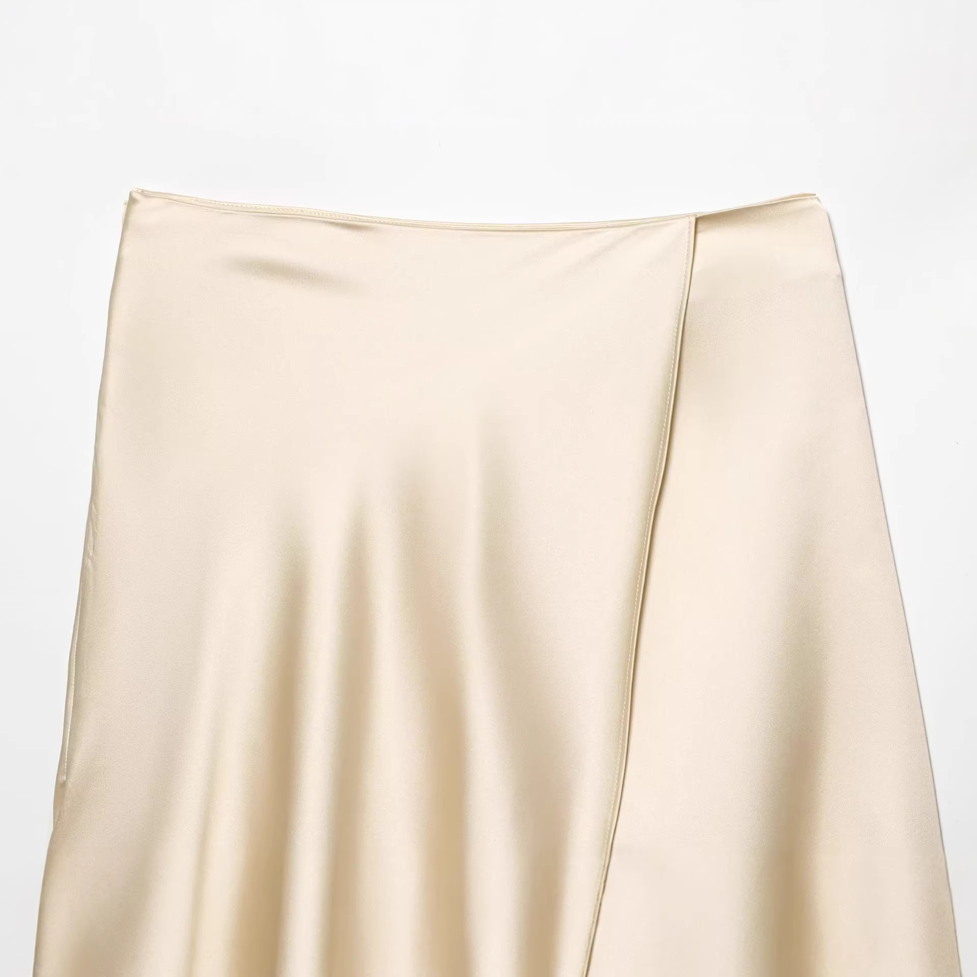 تنورة نسائية أنيقة من الساتان  - مراجعة Yellow Formal Wear Women وسعره