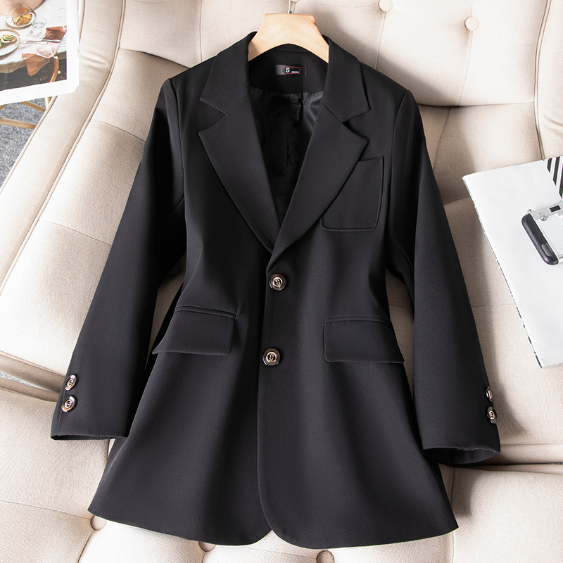 أزرق أسود أخضر المرأة معطف الس - مراجعة Women Formal Wear Office وسعره