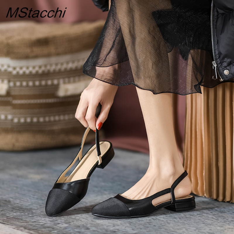 خليط الجلود أحذية خفيفة المرأة - مراجعة Slingback Heel Formal وسعره